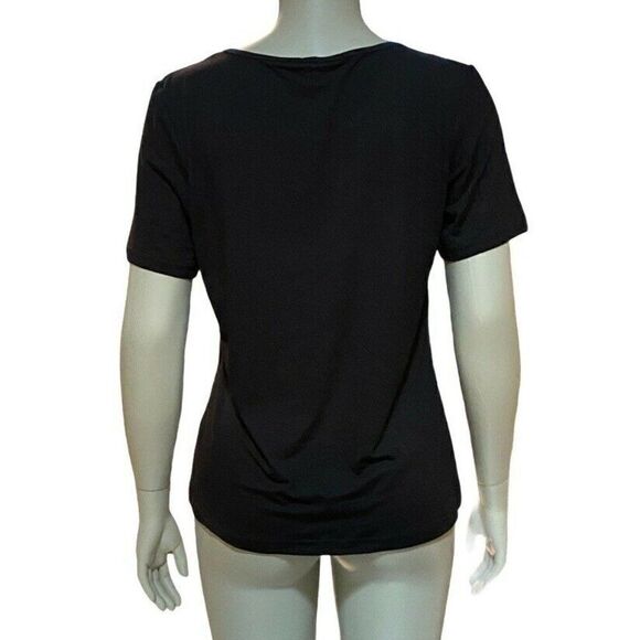 Chances R Black Basic T-Shirt Top Shirt Blouse NWT - Picture 2 of 3